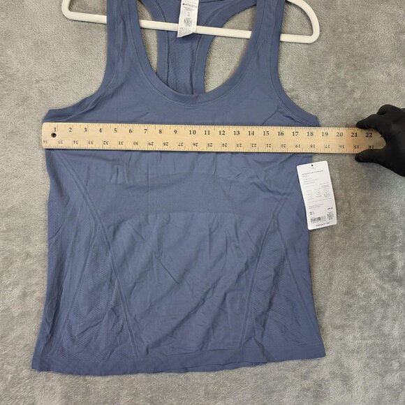Athleta Momentum Seamless Tank Top Womens XL Blue Scoop Neck Racerback Camisole - Picture 9 of 11